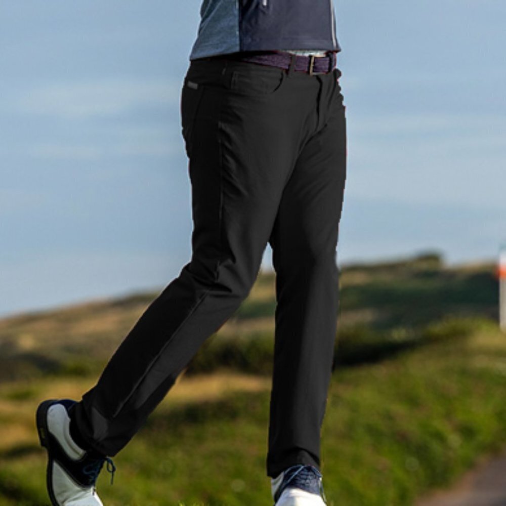 Mens DUNNING performance Golf Pants Black Size 34